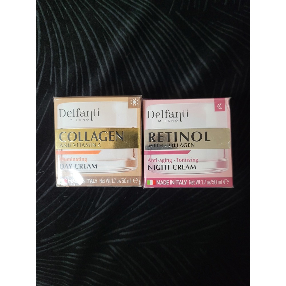 Delfanti Milano Face Creams Women 1.7oz NEW CollagenRetinol Duo Skin Rejuvenate